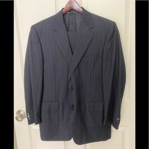 Canali 120s Navy Pinstripe Suit